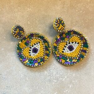 Mardi Gras Earrings